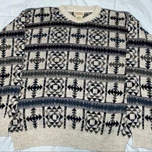 Vintage Grandpa Sweater St Johns Bay Mens L